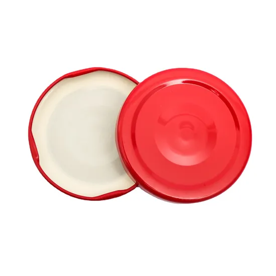 38mm 43mm 48mm 53mm 63mm 70mm 82mm Metal Lids with Safety Button Different Color Bottle Lug Caps