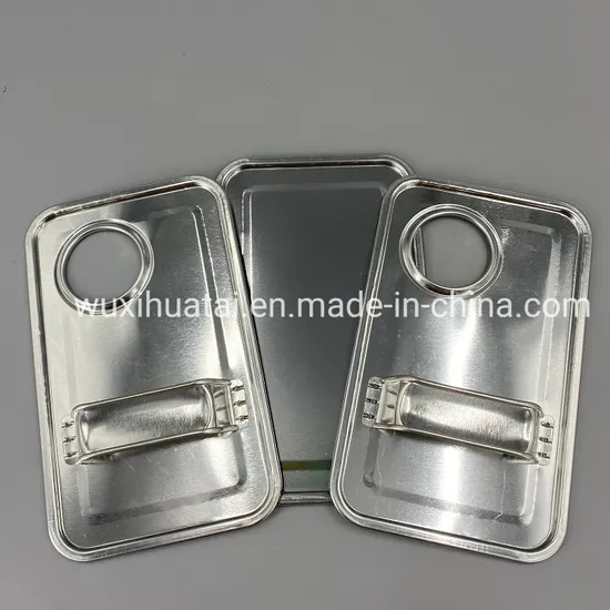 Metal Square Top Lid and Bottom (167X106 mm) , Square Components for 4L Square Tin Can