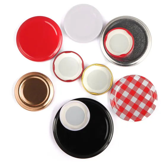 43mm 48mm 53mm 58mm Metal Lug Cap Tinplate Twist off Lids