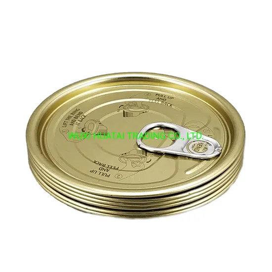 Tin Can Lid Wholesale Easy Open End Tinplate Lever Lid Food Grade Lid 