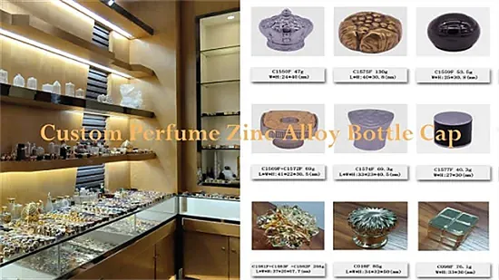 Simple Style Lid Metal Zamac Cap for Perfume Bottle 