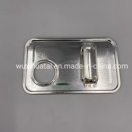 Metal Square Top Lid and Bottom (167X106 mm) , Square Components for 4L Square Tin Can