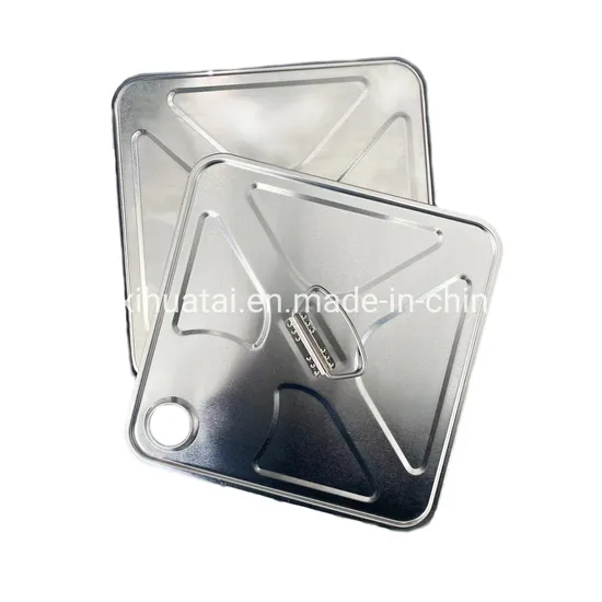 18L 20L Square Metal Bucket Top Lid and Bottom End / Tin Pail Components 